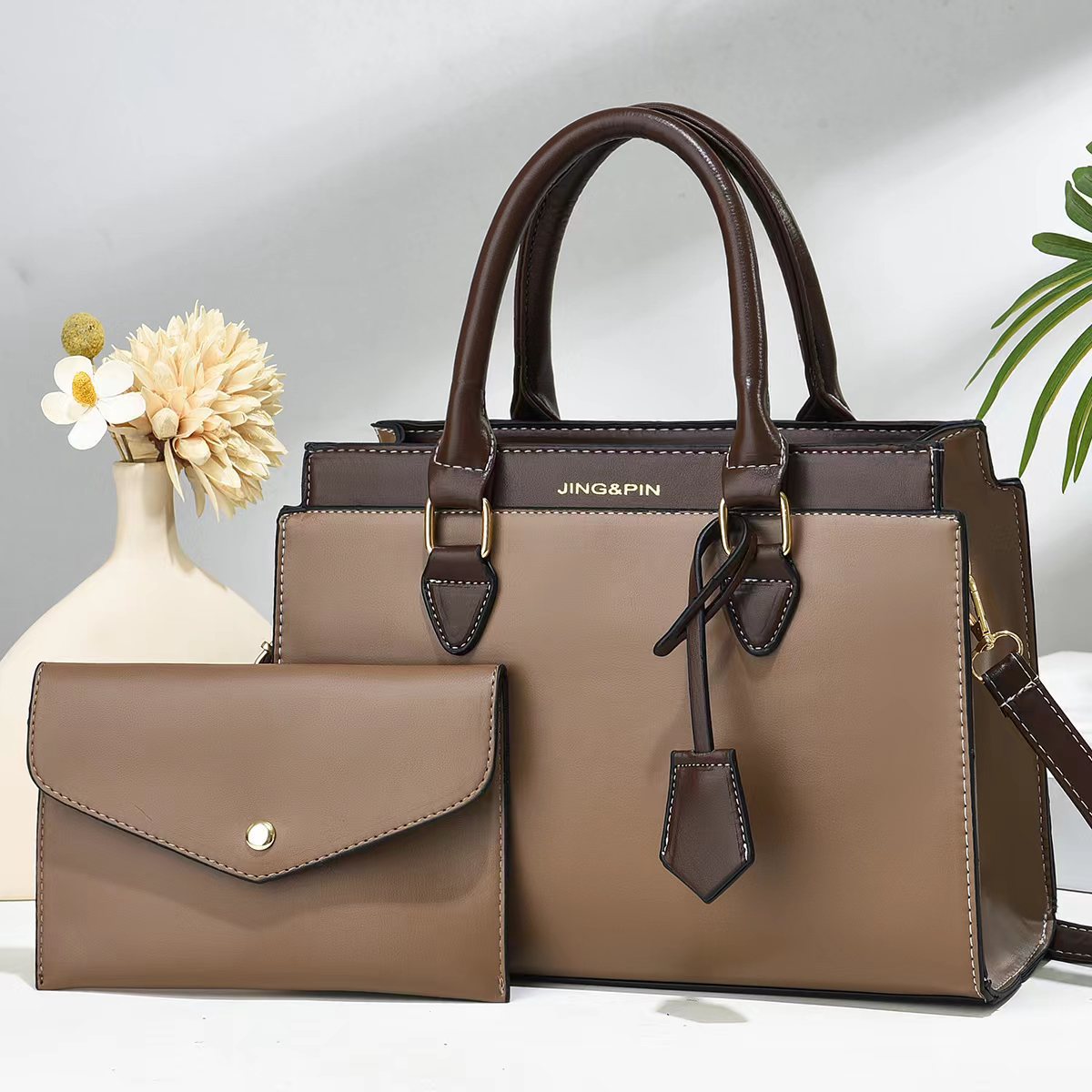 Wholesale PU Pure Color Mother Bag
